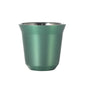 80ml New Simple Flat Bottom Cup Stainless Steel Double-layer Inner Tank Capsule Coffee Cup High-grade Solid Color Water Cup