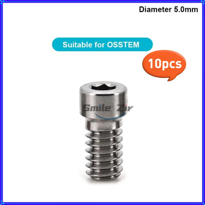 5PCS Dental Bridge Ti Screws  M1.4 Osstem Regular Mini Multi Unit Screw Adin Dentium ITI Anthogyr Dental Implant MUA Screws