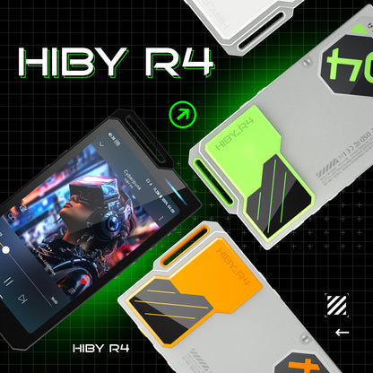 HiBy R4 ES9018Q2M*4 Android12 HiFi Music Player MP3 Audio Bluetooth WiFi DSD256 MQA 16x USB DAC Headphone AMP 11hr 4.7'' OPA1652