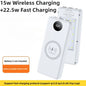 22.5W Fast Charging & Wireless Charging 18650 Battery Power Case - 8x18650 Battery Holder with Outdoor Camping LED Light