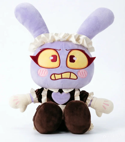 25cm Jax Plush Doll Maid Set Plush Rabbit Soft Toy Children's Birthday Gift Home Bedroom Decoration Purple Rabbit Companion