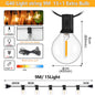 Outdoor LED Waterproof G40 String Light EU Plug Shatterproof Light Bulb Garden Fairy String Lights for Patio Festoon Party Decor