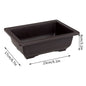 Rectangular Square Flowerpots Imitation Purple Clay Succulent Plants Pots Oval Pots Outdoor Garden Landscape Bonsai Pot Trays