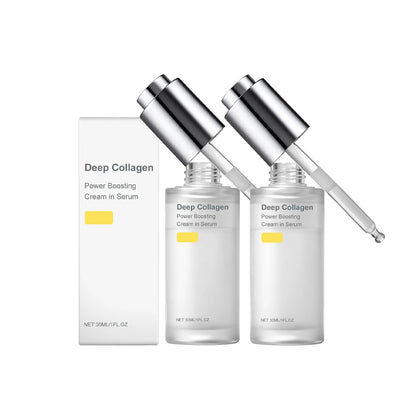 Deep Collagen Power Boosting Serum for Hydrating Moisturizing Improves Skin Elasticity Smooths Fine Lines Daily Facial Care