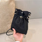 1× Nylon Crossbody Bag Soft Mini Phone Wallet Multifunctional Canvas Square Shoulder Bag Messenger Bag for Outdoor Hiking Travel