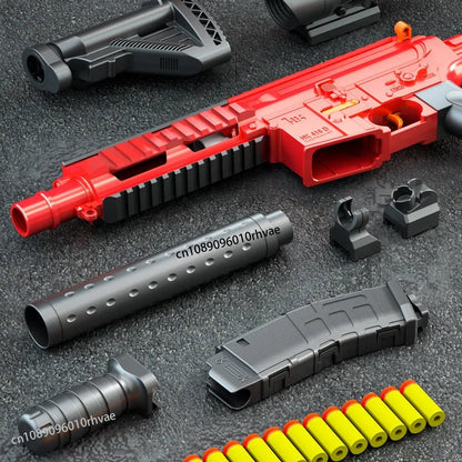 M416 Manual Lower Supply Bolt Soft Ammunition Toy Gun Children'S Assault Rifle Single Shot Rifle Submachine Gun 2025 Christmas