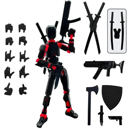 13 Articulated Joints Movable 3D Printed Third Generation DIY Assemble Collectible Desk Ornament Lucky Action Figure Home Decor