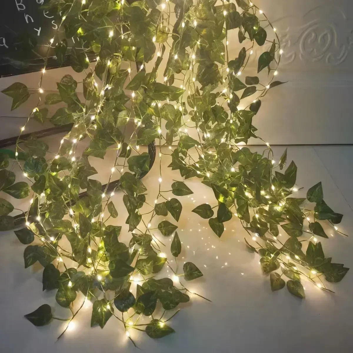7M/12M/17M Maple Leaf Vine Fairy Lights String LED Solar Light Garden Decoration Waterproof Solar Lamp Wedding Christmas Garland