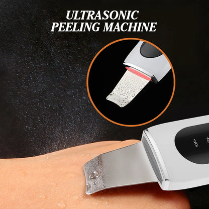 Ultrasonic Skin Scrubber Peeling Blackhead Remover Deep Face Cleaning Ultrasonic Ion Ance Pore Cleaner Facial Shovel Cleanser