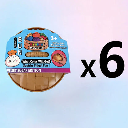Premium Squishies Dumpling Bun Toy, Slow Rising PU Dumpling Stress Ball, Safe Non-Toxic Stress Relief Fidget Toy for Home