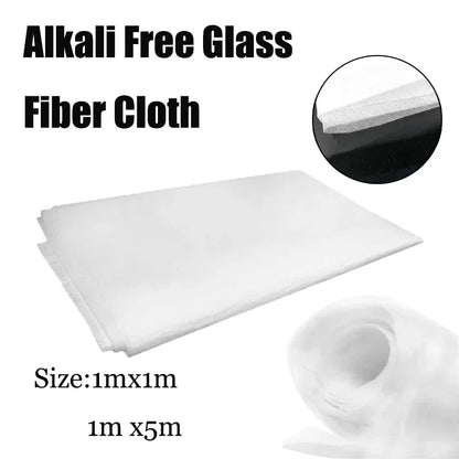 1m/5m Fiberglass Ma, Alkali-Free Chopped Strand Fiber Cloth for GRP Resin, DIY & Fabric Reinforcement