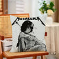 M-Metallica Band Pillow Cases for Bedroom Living Room Sofa Home Decor Polyester Cushion Cover with Zipper
