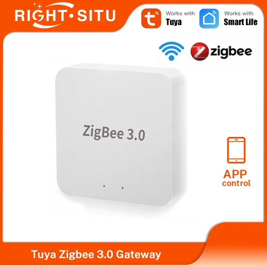 Tuya Zigbee 3.0 Gateway Hub Smart Home Wireless Bridge Smart Life APP Remote Control Automation Device Works with Alexa Google