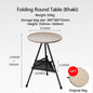 Telescopic Folding Round Table Outdoor Three-legged Dining Table Portable Aluminum Alloy Coffee Table Hike Picnic Liftable Table