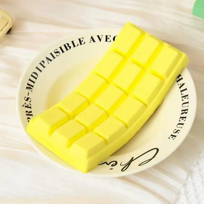 Chocolate Block Stress Relief Toy PU Soft and Slow Rebound Office Stress Relief Toy Hand Relaxation Gift Desktop Ornament