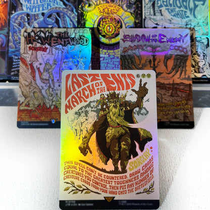 LTR FOIL3-01 Tcg proxy magic cards The One Ring Dawn of a New Age Shadow of the Enemy Hew the Entwood gather