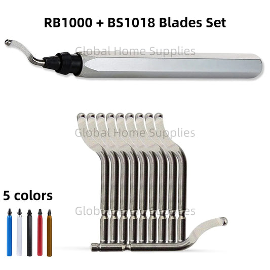Deburring Tool Kit RB1000 Handle with BS1018 Blades Burring Blade Burring Pen For Pipe Copper Burrs Removal Trimming Tool