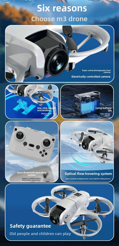 2026 New Mini HD Professional Aerial Drone with Camera Height Maintenance Four Axis Aircraft Mini Remote Controlled Aircraft Toy