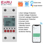 Tuya WiFi Smart Energy Meter Power kWh Meter Earth Leakage Over Under Voltage Protector Time Relay Device Switch Circuit Breaker