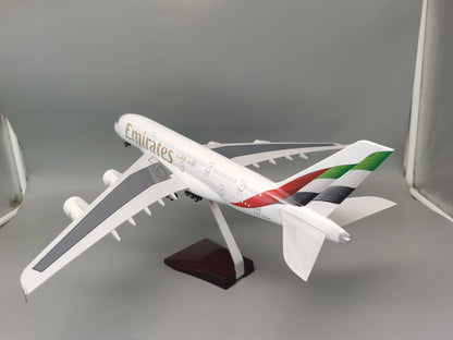 New Emirates A380 Model Plane 1/160 Scale 18 inchs Large Die-cast airplane Toy Collected Gift By Aviation