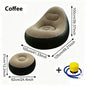 Quick Easy InflationInflatable Lounge Chair with Footrest Portable Flocked Air Sofa with Pump for Indoor Outdoor Relaxation