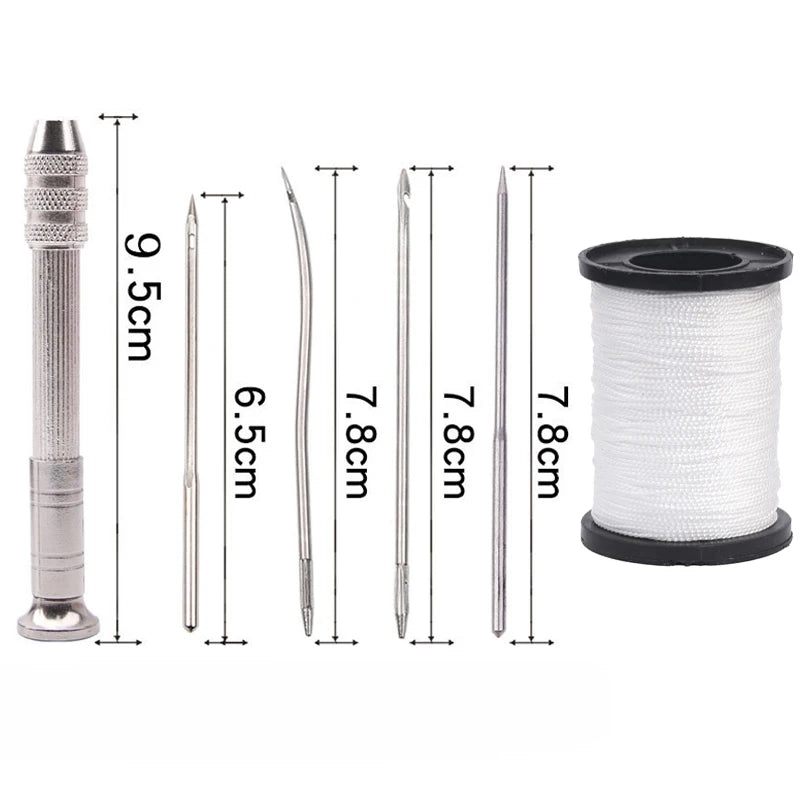 Leather Sewing Awl Set Replaceable Multifunctional Shoes Repair Tool Kit Punch Stitching Needles DIY Sewing Leathercraft