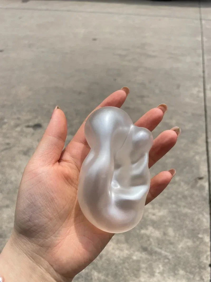 Moldable Squishy Pearl Coconut Oil Squeeze Toy Moldable Stress Ball Squishy Toy Slow Rising Decompression Sensory Toy for Adult