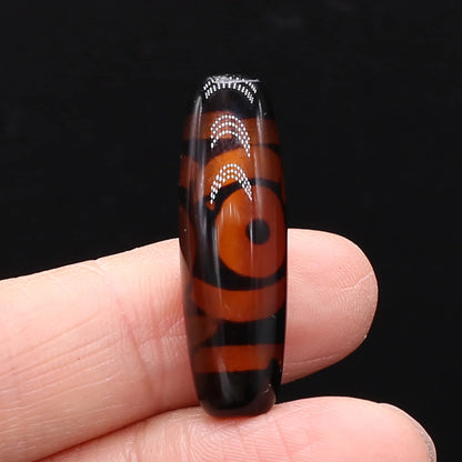 Natural Stone Bead Tibetans Divination Pattern Natural Agates Loose Bead for Women Making DIY Jewerly Necklace Gift 12x30mm