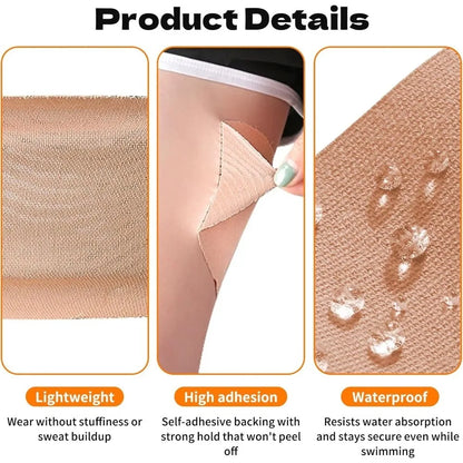 10Pcs Anti-Chafing Thigh Pads Lift Belly Stomach Tape Non-woven Self-Adhesive Anti-Friction Patch Stickers Waterproof Breathable