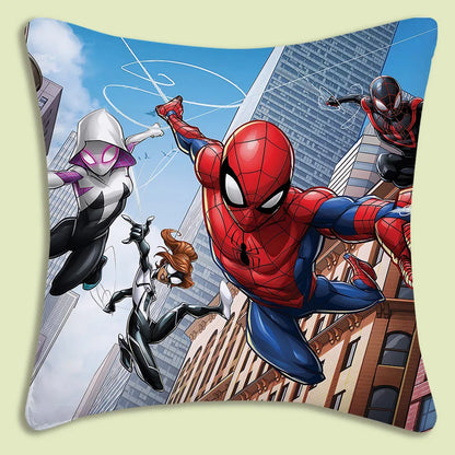 Spider-Man mascot Pillow Covers Cartoon Sofa Decorative Home Double-sided Printing Short Plush Cute Cushion Cover