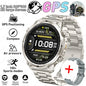 LIGE 2026 Nowy Męski Wojskowy Zegarek Smartwatch GPS Mapa Kompas Pamięć 4GB Bateria 1000mAh Wodoodporność 10ATM Rozmowy Bluetooth HD