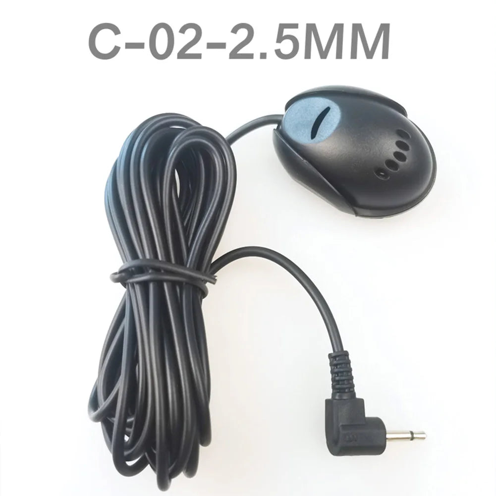 3.5mm Clip Jack Plug Mic Car Audio Microphone Stereo Mini Wired External Microphone For Auto DVD Radio 3m Long Professionals