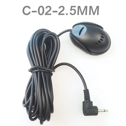 3.5mm Clip Jack Plug Mic Car Audio Microphone Stereo Mini Wired External Microphone For Auto DVD Radio 3m Long Professionals