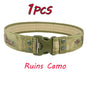 Camouflage Tactical Belt Men's Quick Release Nylon Military Belt Outdoor Combat Oxford Cloth Mountaineering Trouser Waist Belt