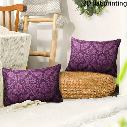 Two-piece suit Blue Floral Pillowcase for Bed , Used for sofas, chairs, cars, decorative cushion covers, pillowcases.
