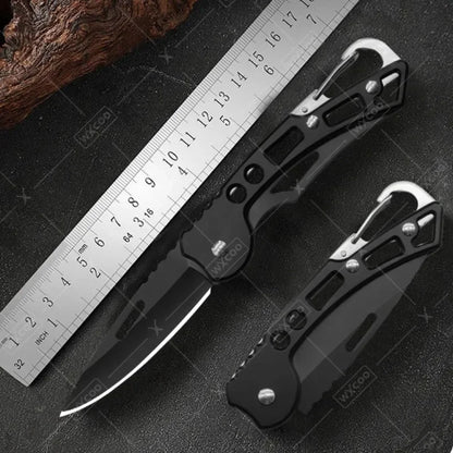 Stainless Steel Mini Pocket Knife Fruit Paring Knife with Non-slip Handle Multifunctional Folding Knife for Household Cooking