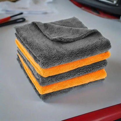 1/2/6/9 Packs 300GSM Car Thicken Cleaning Cloth Professional Cleaning Car Wiping Microfiber Towel Car Wash Rag 40x40cm New