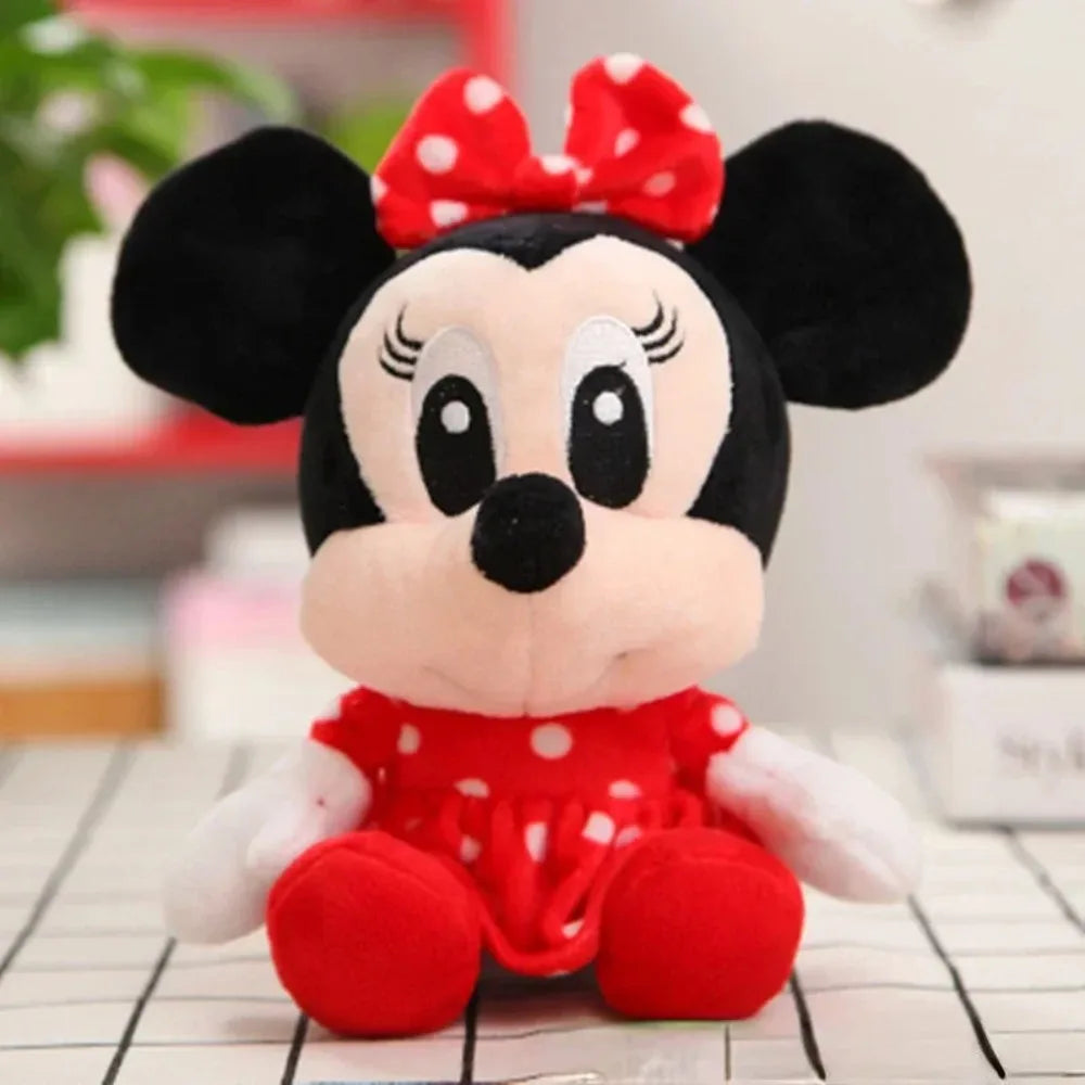 20cm Mickey Mouse Plush Toys Kawaii Anime Mickey Minnie Stuffed Plush Models Decoration Dolls for Boys Girls Birthday Gifts