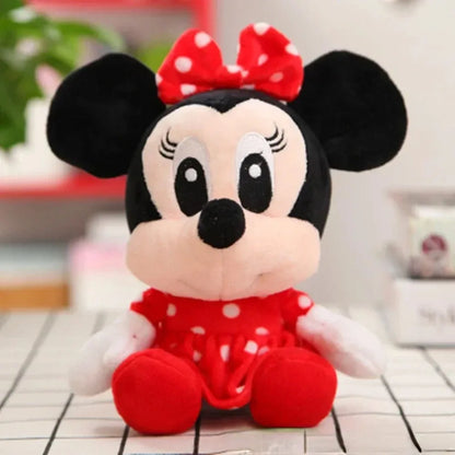 20cm Mickey Mouse Plush Toys Kawaii Anime Mickey Minnie Stuffed Plush Models Decoration Dolls for Boys Girls Birthday Gifts