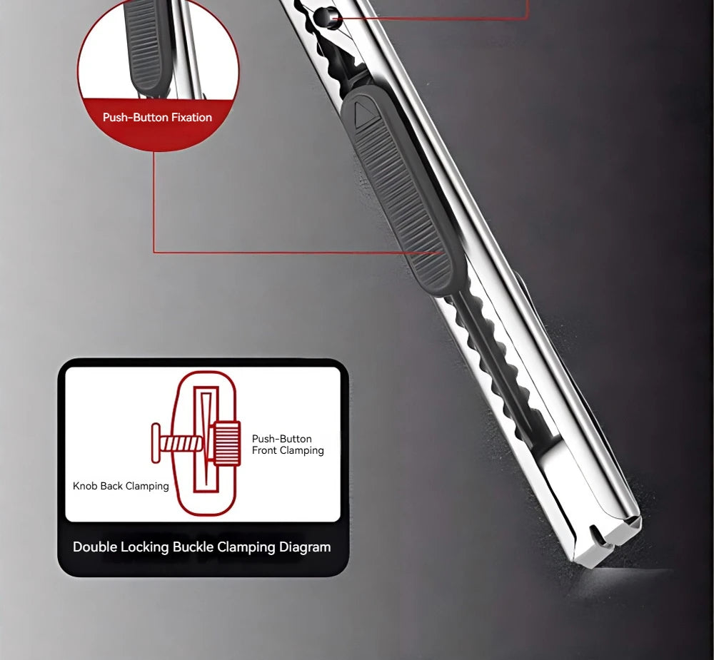 Multi‑Purpose Box Cutter Knife Kit, Stainless Steel Handheld Cutting Tool for Craft, Carving, Packaging & Daily Use