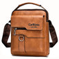 Sleek Multi-color Faux Leather Crossbody Bag Adjustable-strap Lightweight for Daily Commute Casual Stylish Functional Men’s Bag