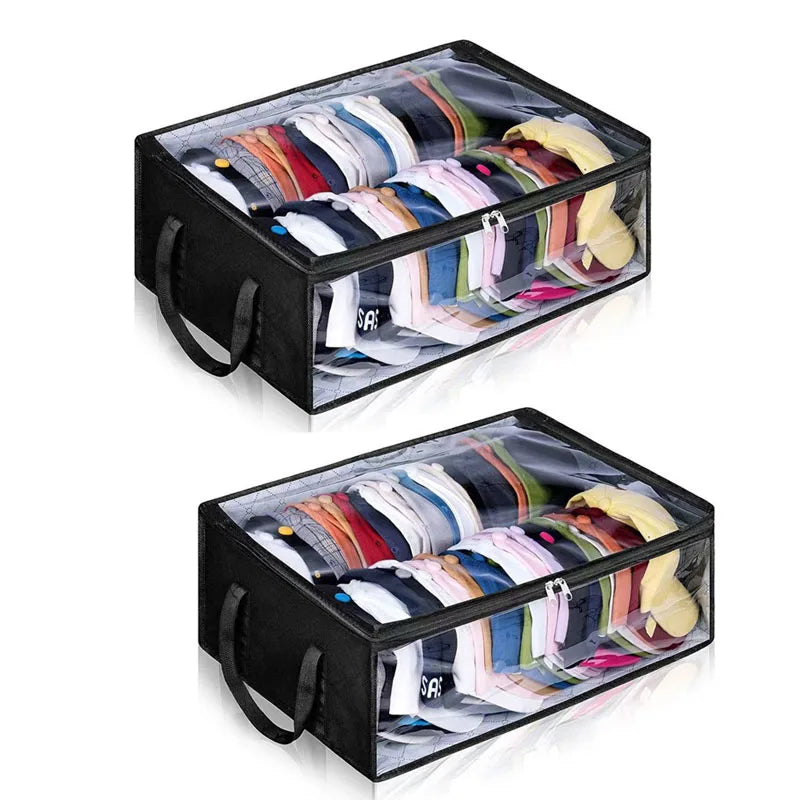 Collapsible Baseball Cap Storage Box, Large Capacity Multifunctional Hat Bag, Can Hold 40 Hats,Suitable for Dormitory Bedroom