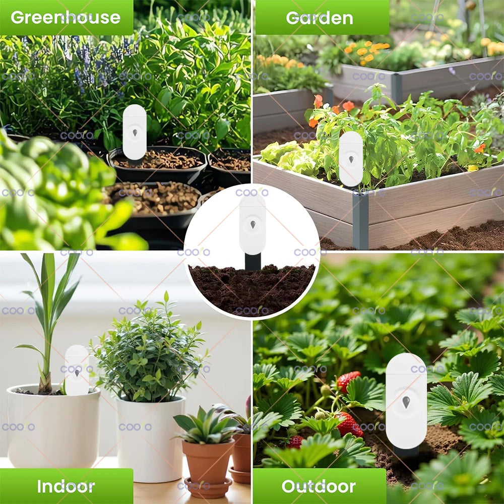 ZigBee Soil Moisture Sensor Temperature Humidity Meter Automation Irrigation Detector Work with Home Assistant Zigbee2mqtt