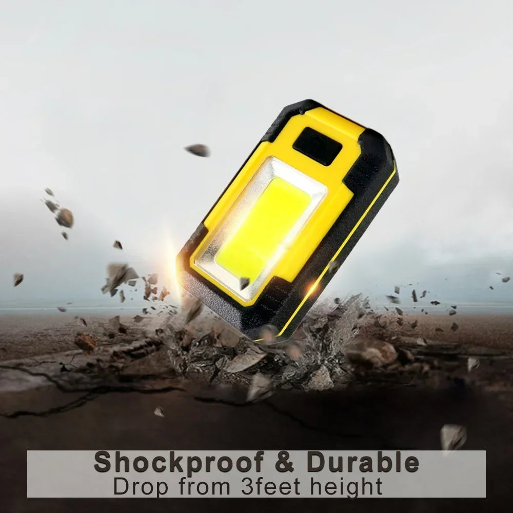 4000MaH Rechargeable Work Light 30W Super Bright COB Flashlight With Magnetic Portable Outdoor Power Bank Camping Emergency Lamp