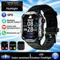 Outdoor Military Smartwatches Bluetooth Call Men 2.01" Blood Oxygen Monitor 5ATM Waterproof GPS Tracking Sports Smart Watch HW12