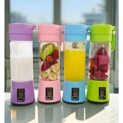 Mini 380ML Hand Fruit Blender Portable USB Rechargeable Juicer Cup for Shakes Smoothies Traveling Fruit Juicing Cup