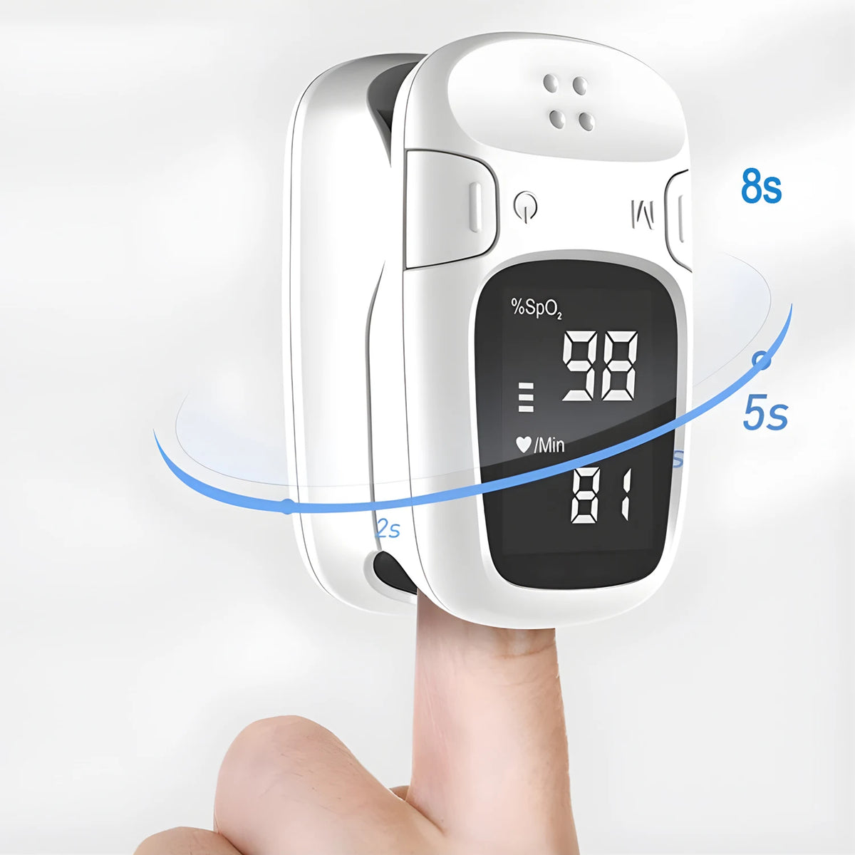 Electronic Soft Head Thermometer: Oral/Armpit Measurement for Household Adults & Children Finger Clip Pulse Oximeter