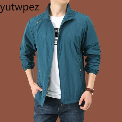 Men Pocket UPF50+ Uv Sun Protection Jacket Summer Quick Dry Outdoor Hiking Sport Windbreaker Sunscreen Skin Coat Camping Fishing