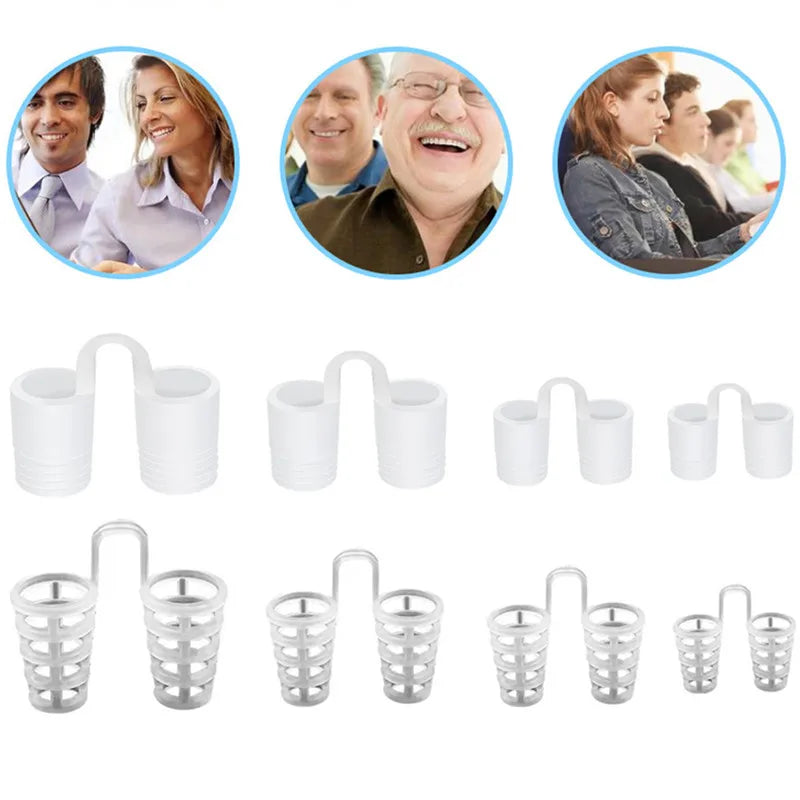 Anti Snoring Sleep Nose Clip Snore Stop Aid Nasal Dilators Device Congestion Aid No Strips Cones Sleeping Aid Device