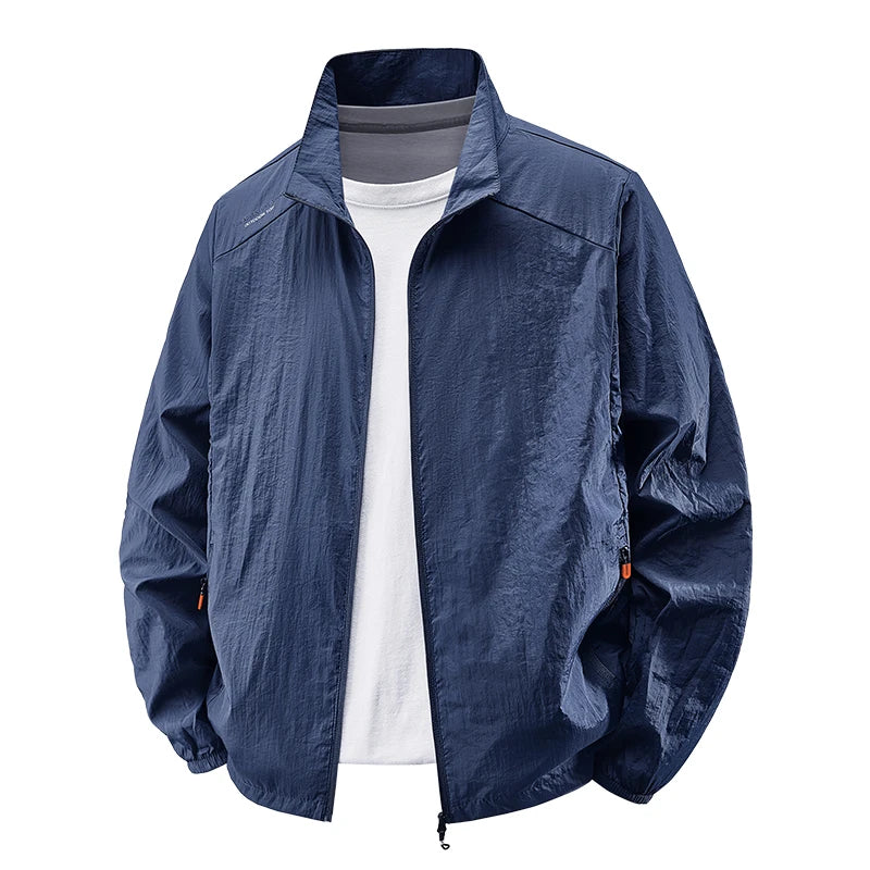 Sunscreen Jacket for Men Summer Thin Lightweight Breathable UV Protection Ice Silk Outdoor Fishing Hiking Sikn Coats